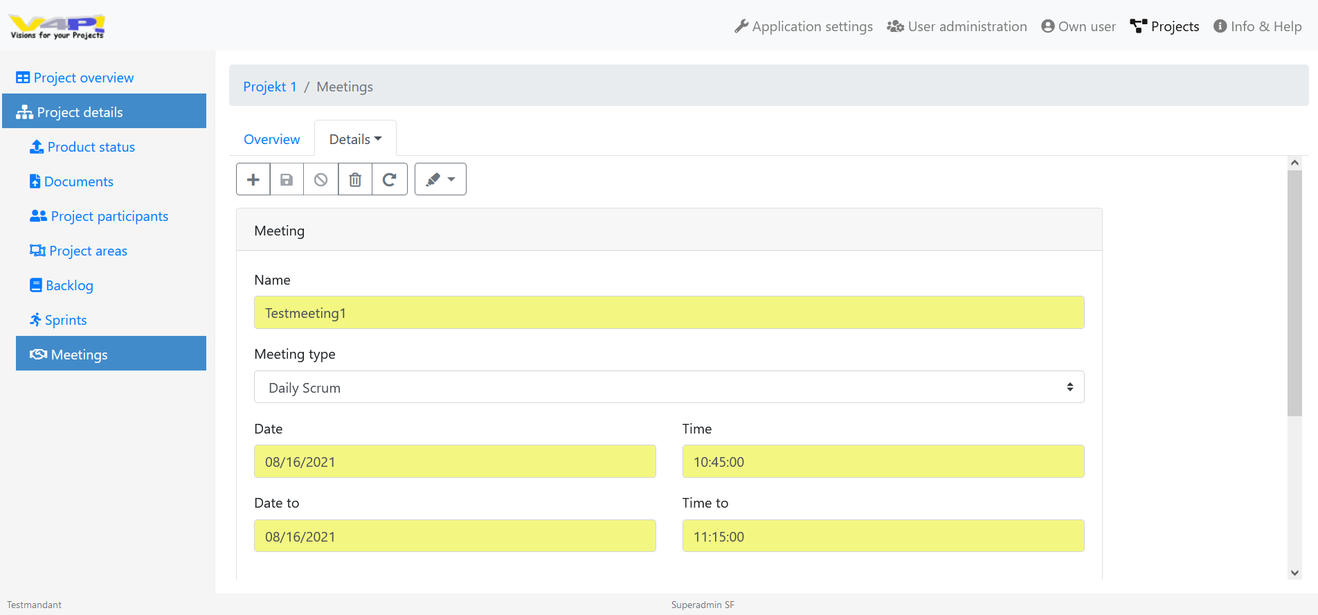 Project management software, software for project management, ticket system - Meeting