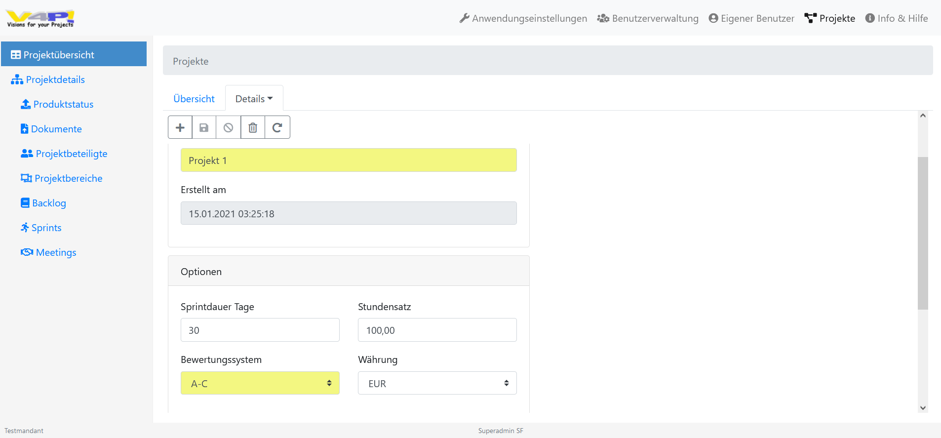 Projektverwaltungssoftware, Software zur Projektverwaltung, Ticketsystem - Projektdetails